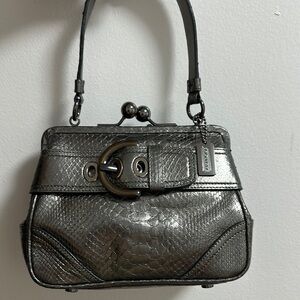 Coach Silver Handbag